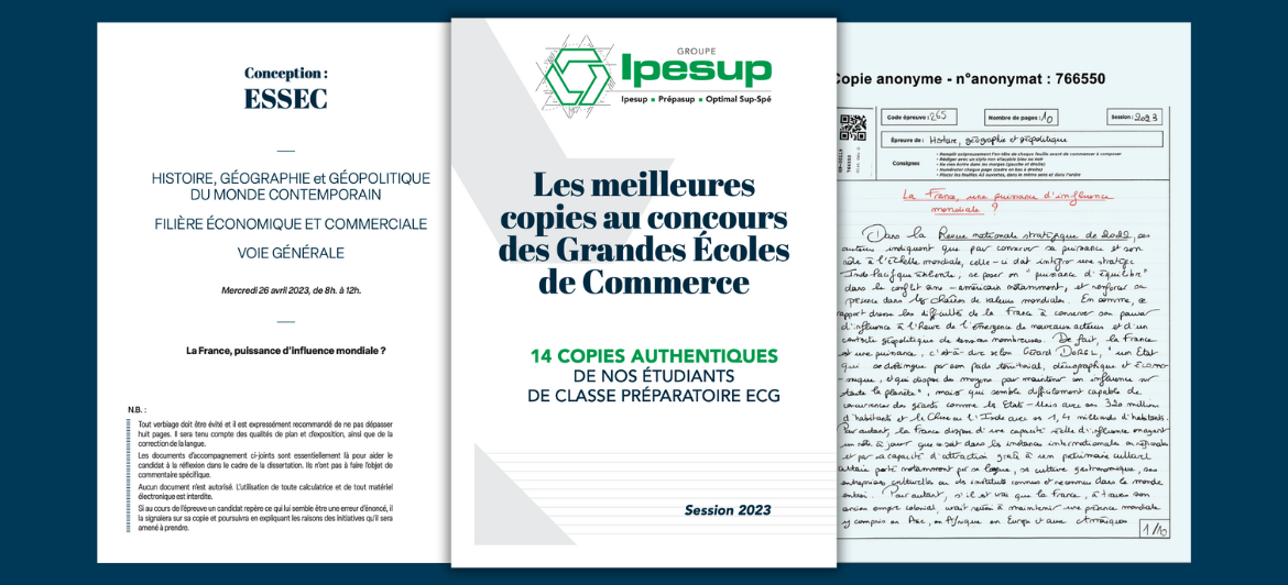 Les meilleures copies d’Histoire, Géographie et Géopolitique du monde contemporain du concours des Grandes Écoles de Commerce 2023